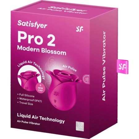 Вакуумный клиторальный стимулятор Satisfyer Pro 2 Modern Blossom, технология Liquid Air || Вакуумний кліторальний стимулятор Satisfyer Pro 2 Modern Blossom, технологія Liquid Air