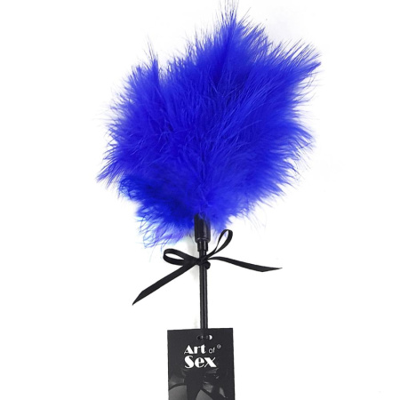 Щекоталка со шлепалкой Пика Art of Sex – Puff Peak, синяя || Лоскітка зі шльопалкою Піка Art of Sex – Puff Peak, синя