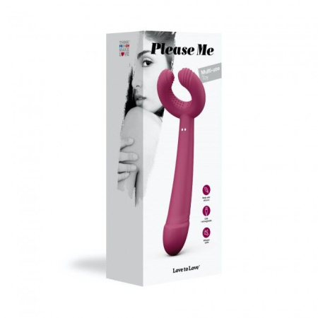 Вибратор для пар Love To Love PLEASE ME - PLUM STAR с тремя моторами, гибкий || Вібратор для пар Love To Love PLEASE ME - PLUM STAR з трьома моторами, гнучкий
