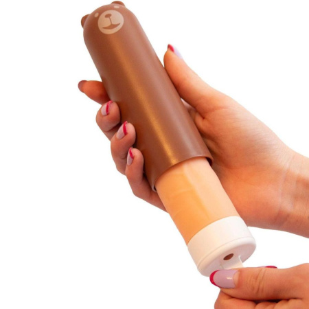 Вибратор KISTOY Mr.Ted, реалистичный вибратор под видом мороженого, диаметр 43мм || Вібратор KISTOY Mr.Ted, реалістичний вібратор під виглядом морозива, діаметр 4,3 см