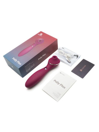 Вакуумный вибратор KISTOY Polly Plus Violet || Вакуумний вібратор KISTOY Polly Plus Violet