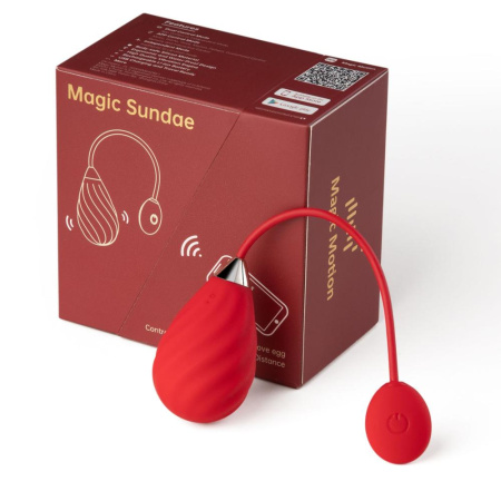 Смарт-виброяйцо Magic Motion Sundae Red || Смарт-віброяйце Magic Motion Sundae Red