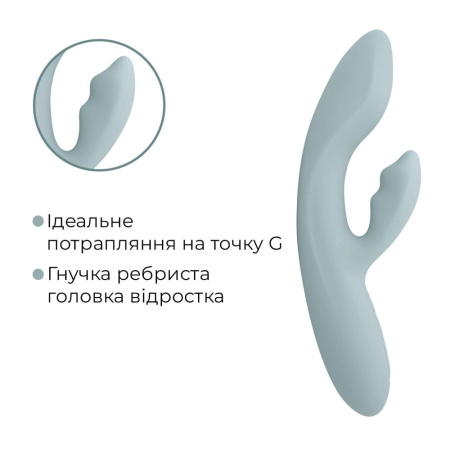 Смарт вибратор-кролик Svakom Chika, 2 независимых мотора, подогрев до 38 °C || Смарт вібратор-кролик Svakom Chika, 2 незалежні мотори, підігрів до 38 °C