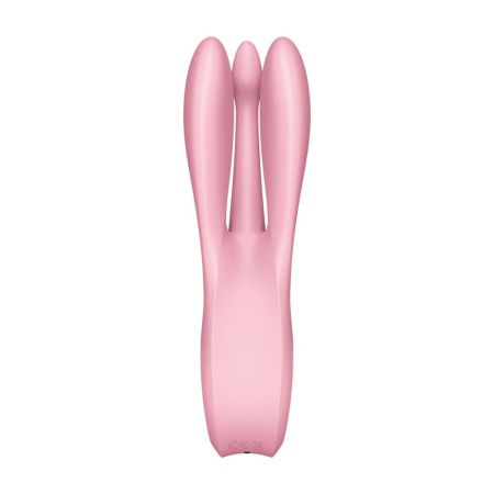 Клиторальный вибратор Satisfyer Threesome 1 Pink с тремя гибкими пальчиками || Кліторальний вібратор Satisfyer Threesome 1 Pink з трьома гнучкими пальчиками