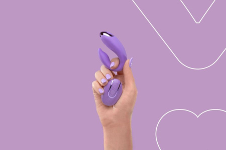 Вибратор для пар FairyGasm PleasureBerry violet, зарядный кейс, пульт ДУ || Вібратор для пар FairyGasm PleasureBerry violet, зарядний кейс, пульт ДК