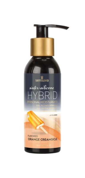 Смазка водно-силиконовая Sensuva Hybrid Orange Creamsicle (125мл) без сахара, можно для оральных лас