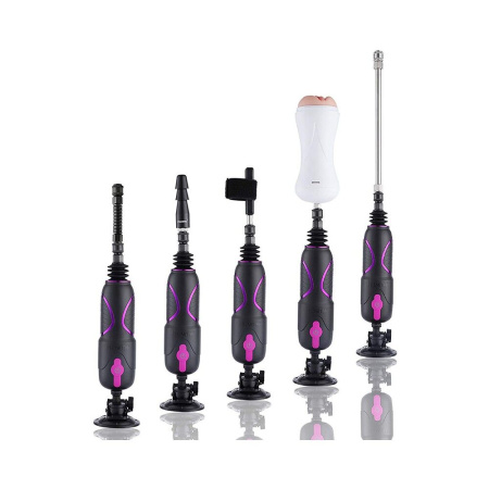 Набор адаптеров “для него” для секс-машин Hismith KlicLok System Set for Him, мастурбатор в комплект || Набір адаптерів «для нього» для секс-машин Hismith KlicLok System Set for Him, мастурбатор у комплек