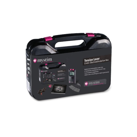 Электростимулятор Mystim Tension Lover, 2 канала, 7 программ, кнопочное управление || Електростимулятор Mystim Tension Lover, 2 канали, 7 програм, кнопкове керування