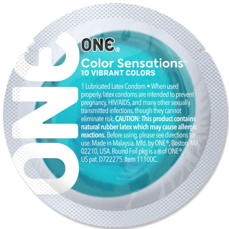 Презерватив ONE Color Sensations - Catch the perfect ONE (Aqua) 1 шт || Презерватив ONE Color Sensations - Catch the perfect ONE (Aqua) 1 шт
