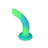 Светящийся в темноте фаллоимитатор ADDICTION Rave 8″ Glow in the Dark Dildo Blue Green, 20,3 см || Фалоімітатор, що світиться в темряві, ADDICTION Rave 8″, Glow in the Dark Dildo Blue Green, 20,3 см
