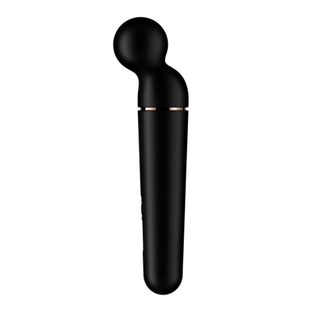 Вибромассажер Satisfyer Planet Wand-er Black/Rosegold, очень мощный, беспроводной || Вібромасажер Satisfyer Planet Wand-er Black/Rosegold, дуже потужний, бездротовий