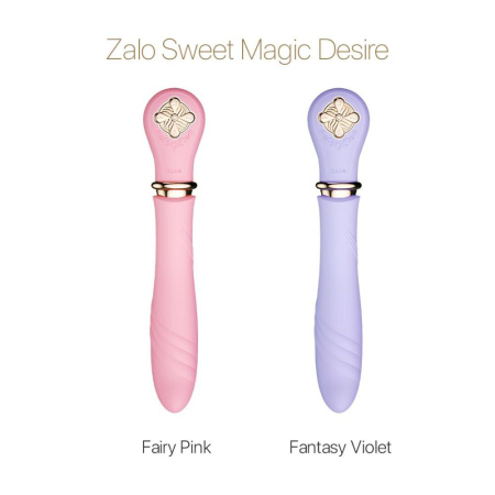Пульсатор с подогревом Zalo Sweet Magic - Desire Fairy Pink, турбо режим || Пульсатор із підігрівом Zalo Sweet Magic - Desire Fairy Pink, турбо режим