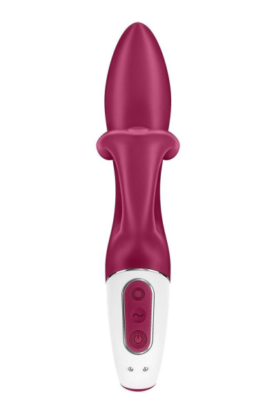 Вібратор-кролик із потрійним відростком Satisfyer Embrace me Berry, 2 мотори, діаметр 3,6 см