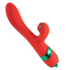 Вибратор-кролик с флоггером LOCKINK SEVANDA Whip Vibrating Massage Wand - Red & Green || Вібратор-кролик з флогером LOCKINK SEVANDA Whip Vibrating Massage Wand - Red & Green