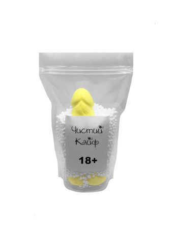 Крафтовое мыло-член с присоской Чистий Кайф Yellow size L, натуральное || Крафтове мило-член із присоскою Чистий Кайф Yellow size L, натуральне