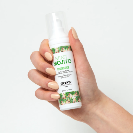 Массажное масло EXSENS Mojito 50мл разогревающее, без сахара, без парабенов, съедобное || Масажна олія EXSENS Mojito 50мл розігрівальна, без цукру, без парабенів, їстівна