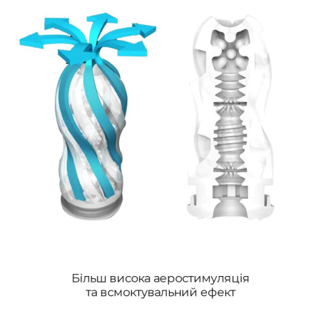 Мастурбатор Tenga Air-Tech VC Regular, более высокая аэростимуляция и всасывающий эффект || Мастурбатор Tenga Air-Tech VC Regular, більш висока аеростимуляція та всмоктувальний ефект