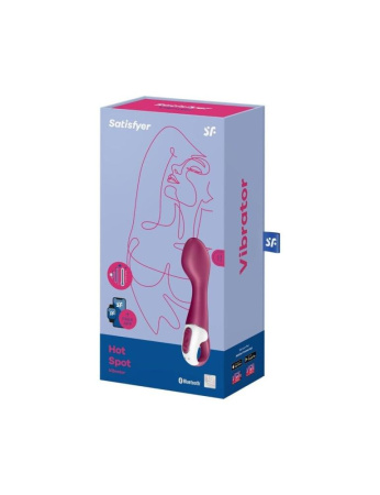 Смарт вибратор точки G Satisfyer Hot Spot с функцией подогрева || Смарт вібратор точки G Satisfyer Hot Spot з функцією підігріву