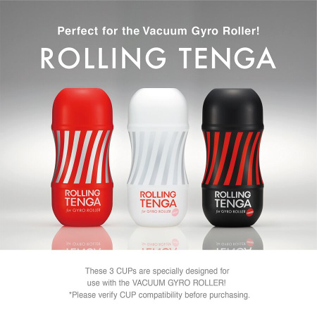 Автоматический мастурбатор Tenga VACUUM GYRO ROLLER SET, ротация и вакуум, совместим с Tenga Cup || Автоматичний мастурбатор Tenga VACUUM GYRO ROLLER SET, ротація та вакуум, сумісний з Tenga Cup