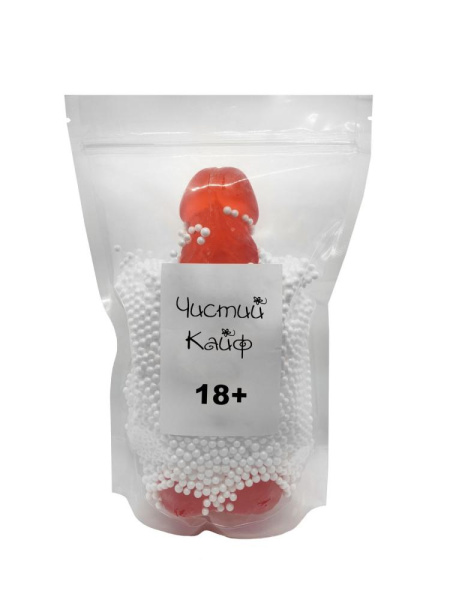 Крафтовое мыло-член с присоской Чистий Кайф Red size XL, натуральное