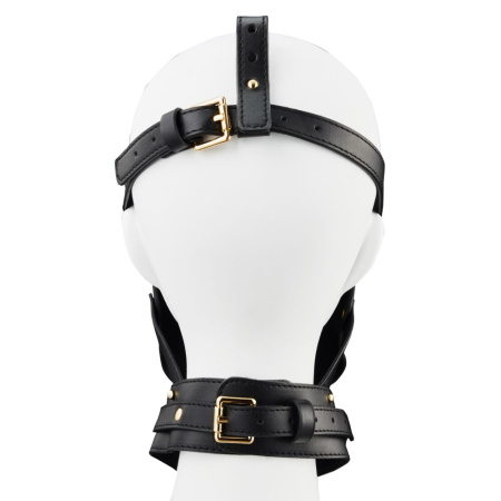 Маска-сбруя для орального секса с поводком LOCKINK SEVANDA Blowjob Head Muzzle with Leash || Маска-збруя для орального сексу з повідцем LOCKINK SEVANDA Blowjob Head Muzzle with Leash