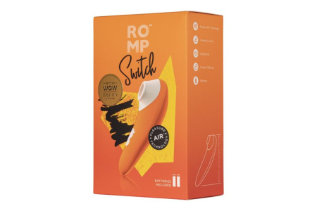 Недорогой вакуумный стимулятор Romp Switch, на батарейках, 6 интенсивностей, 5 часов работы || Недорогий вакуумний стимулятор Romp Switch, на батарейках, 6 інтенсивностей, 5 годин роботи