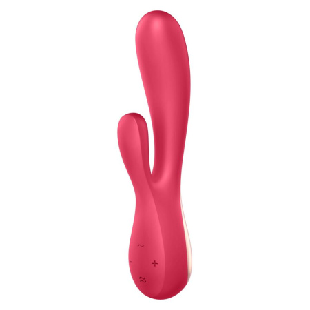 Смарт вибратор-кролик Satisfyer Mono Flex Red, 2 мотора, управление через интернет || Смарт вібратор-кролик Satisfyer Mono Flex Red, 2 мотори, керування через інтернет