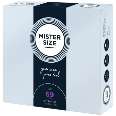 Презервативы Mister Size - pure feel - 69 (36 condoms), толщина 0,05 мм || Презервативи Mister Size - pure feel - 69 (36 condoms), товщина 0,05 мм
