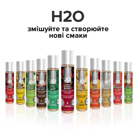 Смазка на водной основе JO H2O — Cherry Burst (30 мл) без сахара, растительный глицерин || Змазка на водній основі JO H2O — Cherry Burst (30 мл) без цукру, рослинний гліцерин