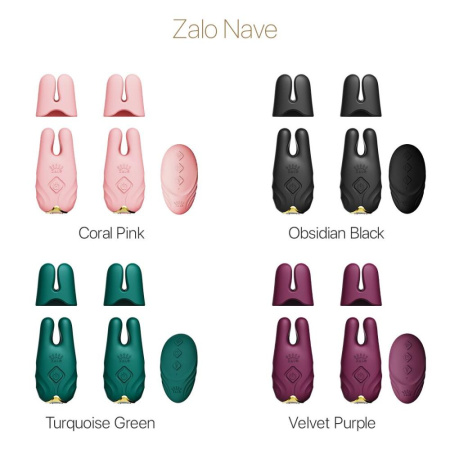 Смарт-вибратор для груди Zalo - Nave Coral Pink, пульт ДУ, работа через приложение || Смарт-вібратор для грудей Zalo - Nave Coral Pink, пульт ДК, робота через додаток