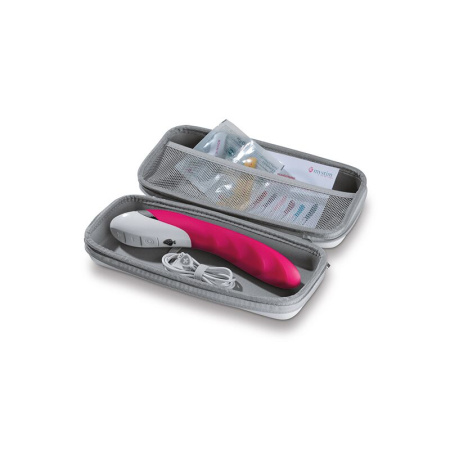 Мощный вибратор Mystim Sassy Simon Pink с двумя моторами и стимулирующим рельефом || Потужний вібратор Mystim Sassy Simon Pink з двома моторами і стимулюючим рельєфом