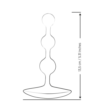 Анальные бусы Romp Amp Dark Purple, силикон, макс. диаметр 2,6 см || Анальне намисто Romp Amp Dark Purple, силікон, макс. діаметр 2,6 см