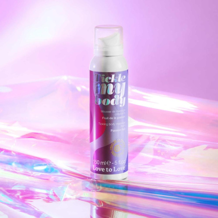Массажная пена Love To Love TICKLE MY BODY Passion Fruit (150 мл) увлажняющая || Масажна піна Love To Love TICKLE MY BODY Passion Fruit (150 мл) зволожувальна
