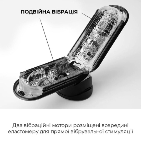Вибромастурбатор Tenga Flip Zero Electronic Vibration Black, изменяемая интенсивность, раскладной || Вібромастурбатор Tenga Flip Zero Electronic Vibration Black, змінна інтенсивність, розкладний