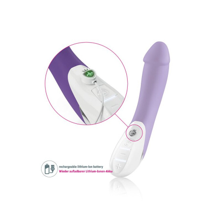 Мощный вибратор Mystim Terrific Truman Purple с двумя моторами и выраженной головкой || Потужний вібратор Mystim Terrific Truman Purple з двома моторами і вираженою головкою