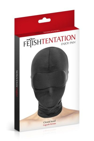 Капюшон для БДСМ Fetish Tentation Closed Hood с закрытыми глазами и ртом || Капюшон для БДСМ Fetish Tentation Closed Hood