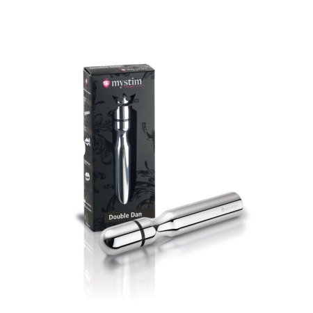 Металлическое дилдо Mystim Double Dan для электростимулятора, диаметр 2,5см || Металеве ділдо Mystim Double Dan для електростимулятора, діаметр 2,5 см