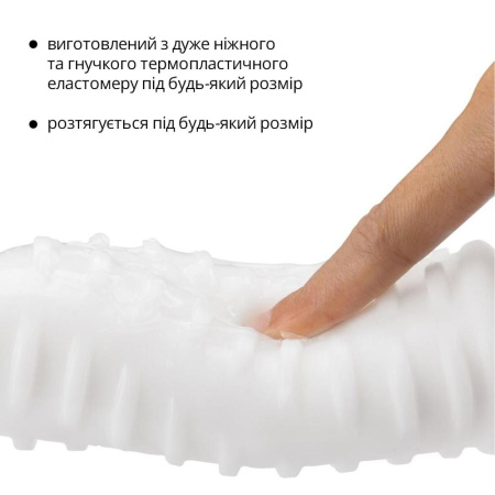 Мастурбатор Otouch DECOR 1-A, утолщенный TPE, эффект всасывания, спиральные выступы || Мастурбатор Otouch DECOR 1-A, потовщений TPE, ефект всмоктування, спіральні виступи