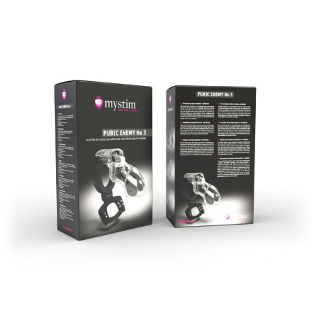 Клетка для члена с электростимуляцией Mystim Pubic Enemy No 3 - with Ball Squeezer || Клітка для члена з електростимуляцією Mystim Pubic Enemy No 3 - with Ball Squeezer