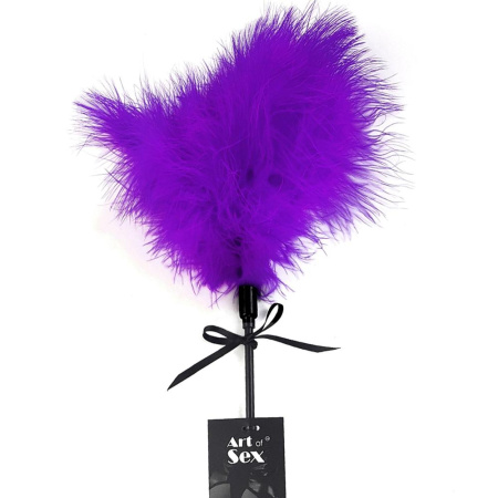 Щекоталка со шлепалкой Пика Art of Sex – Puff Peak, фиолетовая || Лоскітка зі шльопалкою Піка Art of Sex – Puff Peak, фіолетова