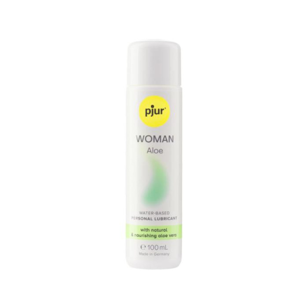 Лубрикант на водной основе pjur Woman Aloe 100 мл с экстрактом алоэ, увлажняющий, без парабенов