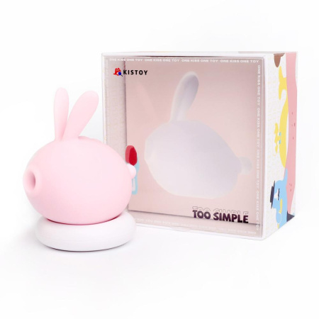 Вакуумный клиторальный стимулятор с вибрацией KISTOY Too Simple Pink || Вакуумний кліторальний стимулятор з вібрацією KISTOY Too Simple Pink