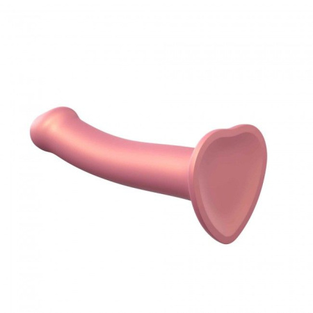 Насадка для страпона Strap-On-Me Mono Density Dildo Rose M, диам. 3,3см, однослойный силикон, гибкий || Насадка для страпону Strap-On-Me Mono Density Dildo Rose M, діам. 3,3 см, одношаровий силікон, гнучк