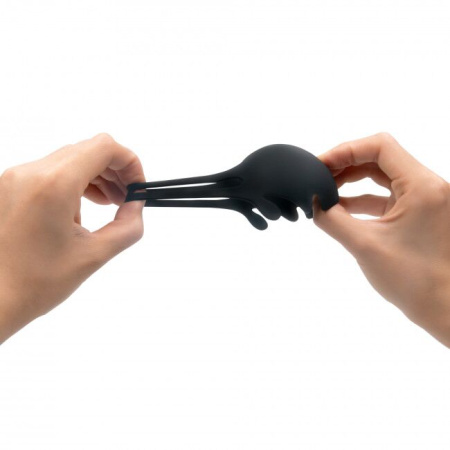 Эрекционное кольцо с вибрацией и стимуляцией мошонки Dorcel FUN BAG, перезаряжаемое || Ерекційне кільце з вібрацією і стимуляцією мошонки Dorcel FUN BAG, перезаряджуване