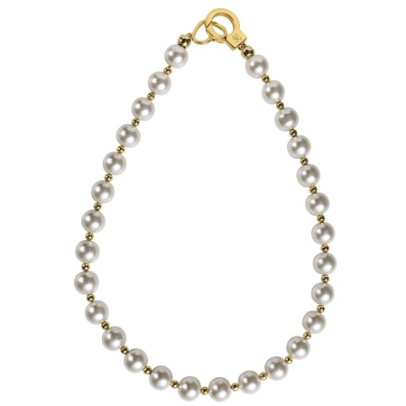 Жемчужный ошейник с поводком LOCKINK Pearl Collar & Leash Set || Перлинний нашийник з повідцем LOCKINK Pearl Collar & Leash Set