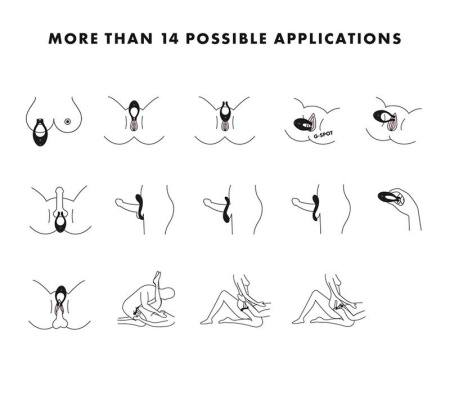 Вибратор для пар Satisfyer Endless Joy Black, 3 независимых мотора, многофункциональный || Вібратор для пар Satisfyer Endless Joy Black, 3 незалежні мотори, багатофункціональний