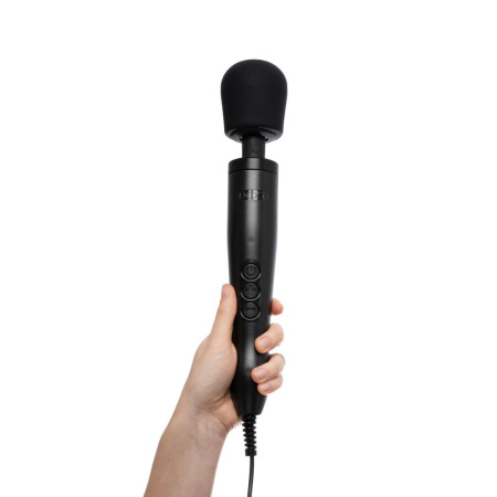 Вибромассажер DOXY Original Black, очень мощный, питание 220В, пульсирующие вибрации || Вібромасажер DOXY Original Black, дуже потужний, живлення 220В