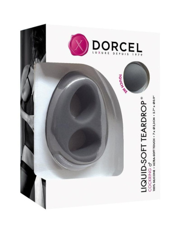 Эрекционное кольцо Dorcel Liquid-Soft Teardrop для члена и мошонки, soft-touch силикон || Ерекційне кільце Dorcel Liquid-Soft Teardrop для члена і мошонки, soft-touch силікон