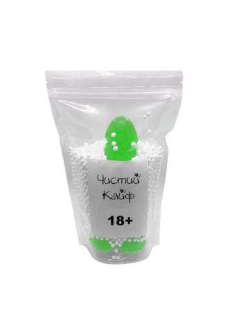 Крафтовое мыло-член с присоской Чистий Кайф Green size L, натуральное || Крафтове мило-член із присоскою Чистий Кайф Green size L, натуральне