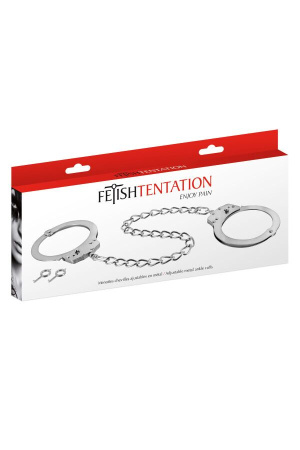 Поножи Fetish Tentation Adjustable metal ankle cuffs || Поножі Fetish Tentation Adjustable metal ankle cuffs